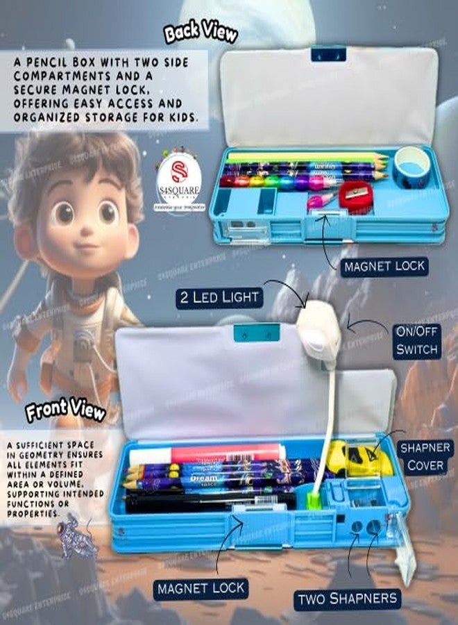 S4SQUARE ENTERPRISE صندوق هندسي أنيق من S4SQUARE ENTERPRISE مزود بإضاءة LED | أدوات مكتبية أنيقة للأطفال (عبوة واحدة) أفضل هدية عيد ميلاد أو هدية تذكارية للأطفال - Image 3